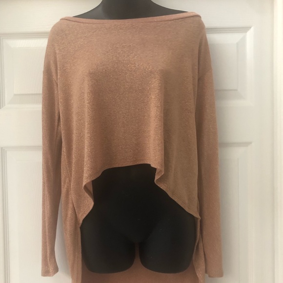 lovemark Tops - NWT LOVEMARK SPARKLY HIGH LOW TOP SZ M